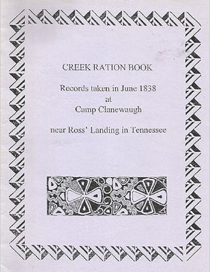 Creek Ration Book - June 1838