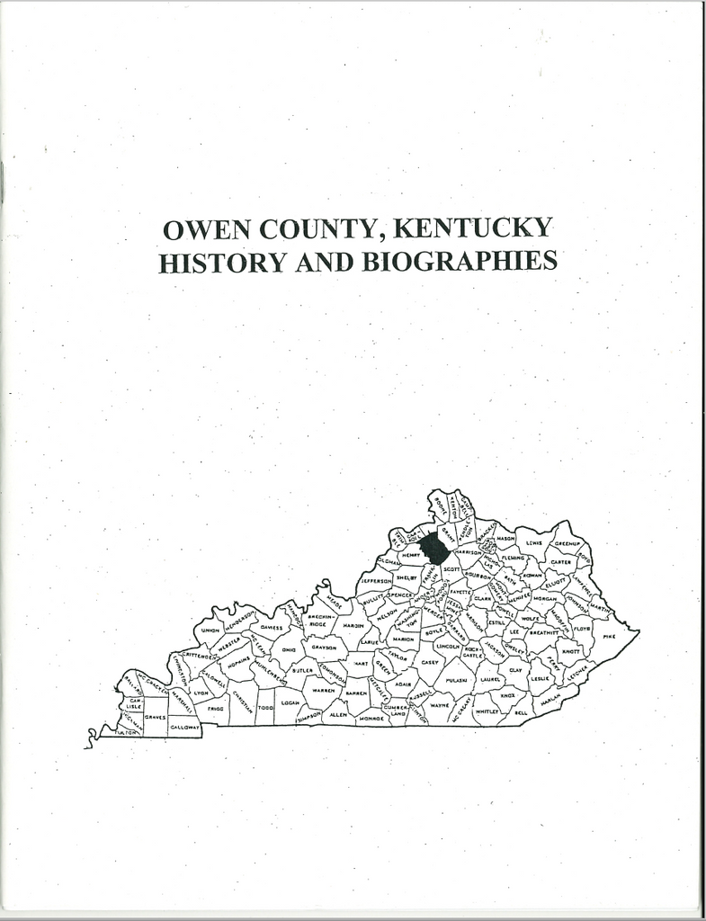 Owen  County, Kentucky History & Biographies