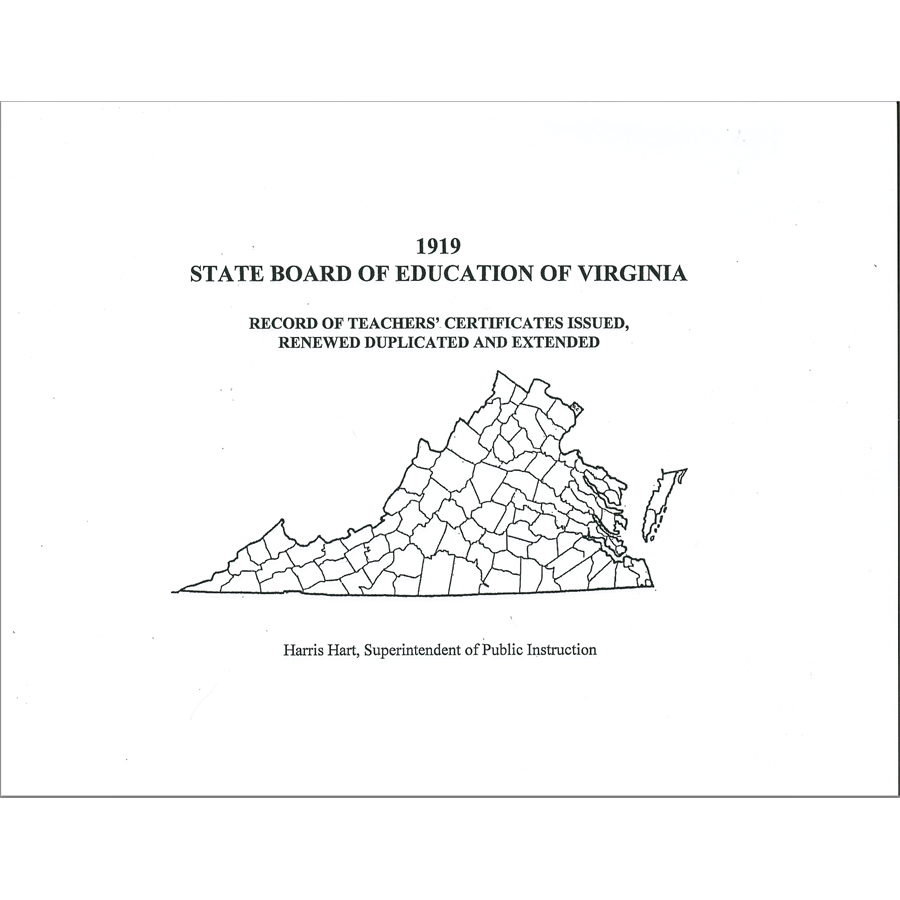 1919 State Board of Education of Virginia