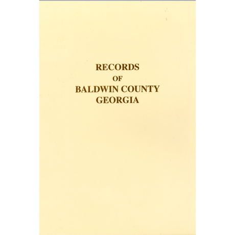Records of Baldwin County, Georgia