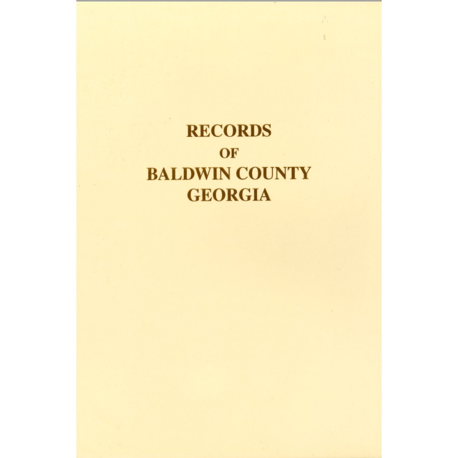 Records of Baldwin County, Georgia