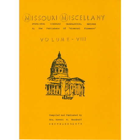 Missouri Miscellany: Volume 8