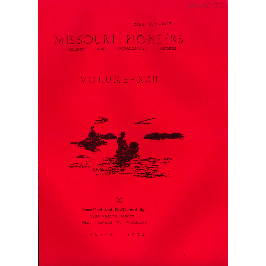 Missouri Pioneers: Volume 22