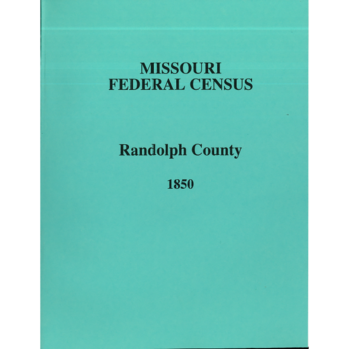1850 Randolph County, Missouri Census