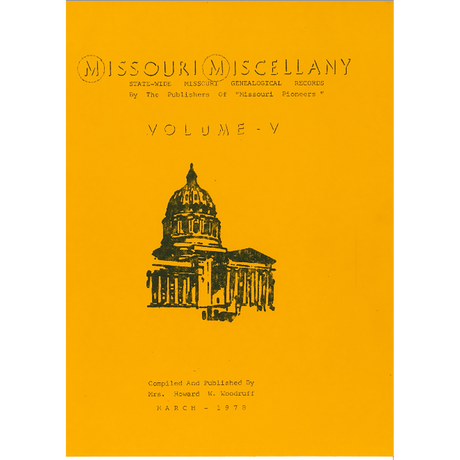 Missouri Miscellany: Volume 5