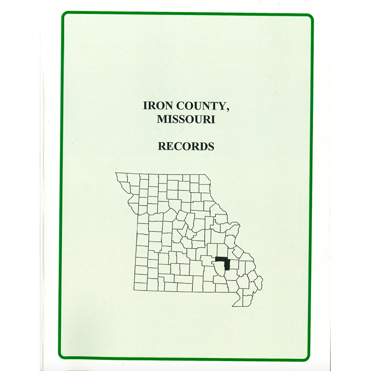 Iron County, Missouri Records