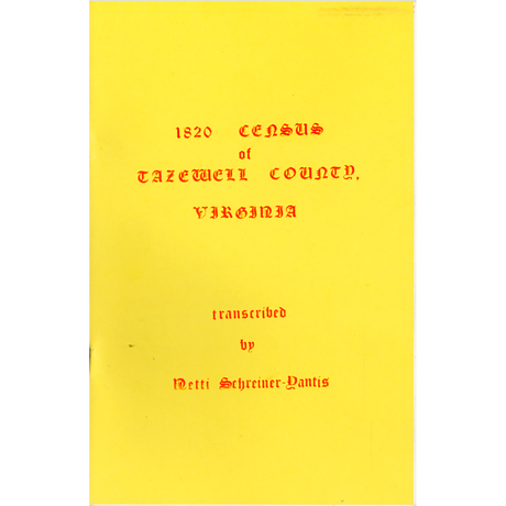 1820 Tazewell County, Virginia Census