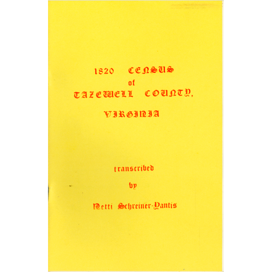 1820 Tazewell County, Virginia Census