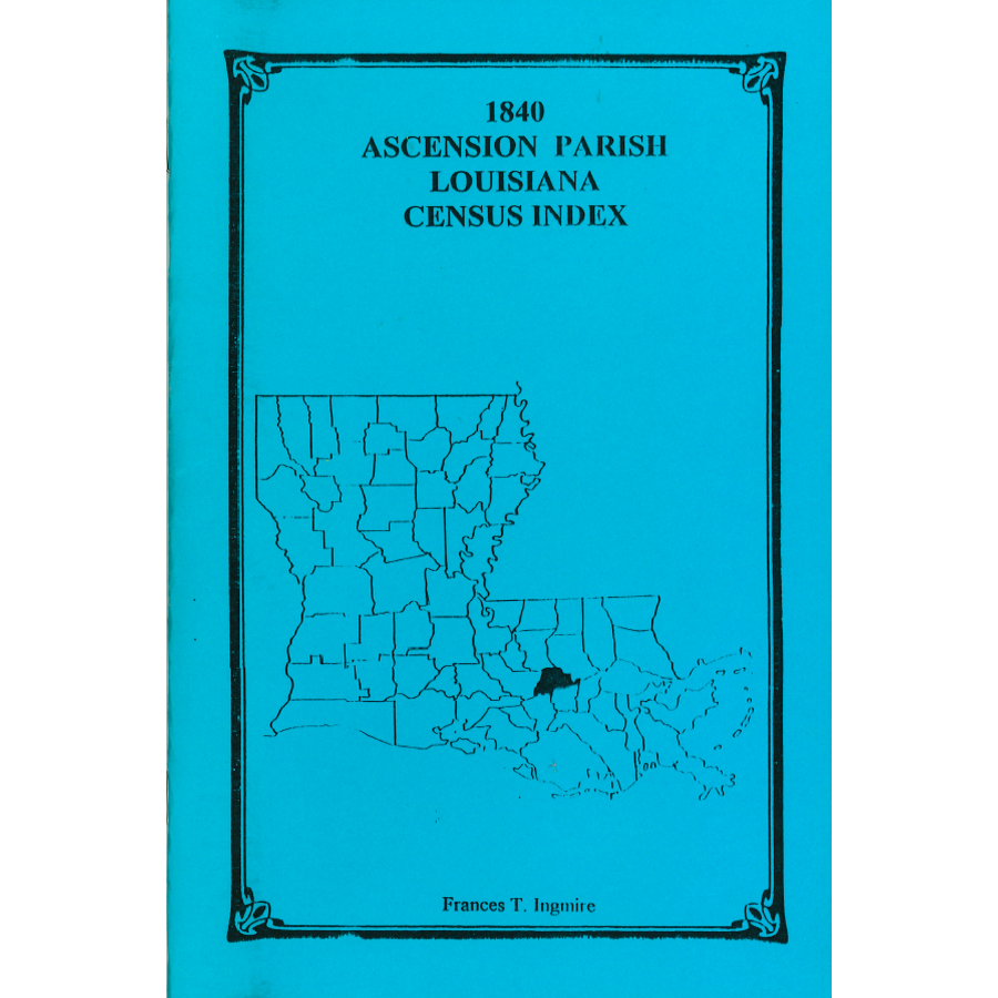 1840 Ascension Parish, Louisiana Census Index