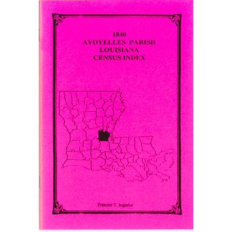 1840 Avoyelles Parish, Louisiana Census Index