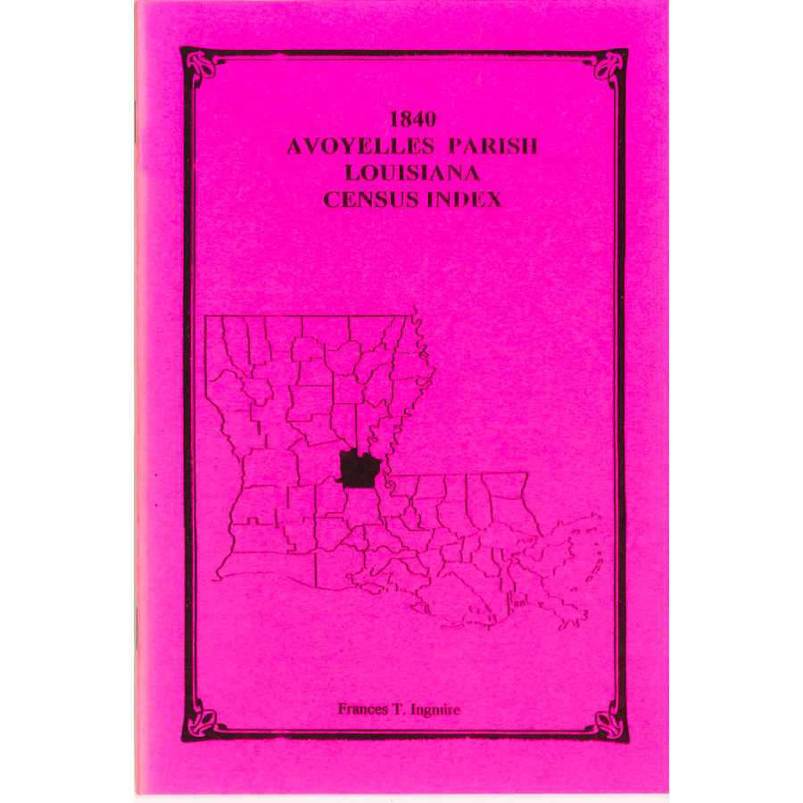 1840 Avoyelles Parish, Louisiana Census Index