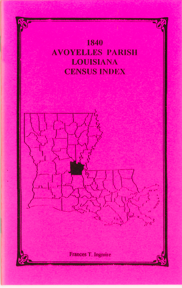 1840 Avoyelles Parish, Louisiana Census Index