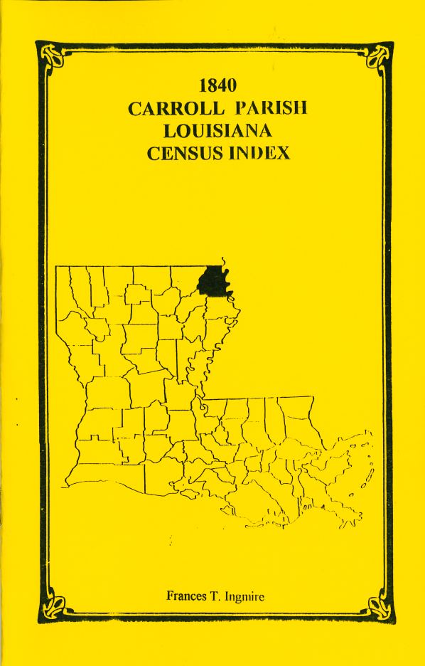 1840 Carroll Parish, Louisiana Census Index