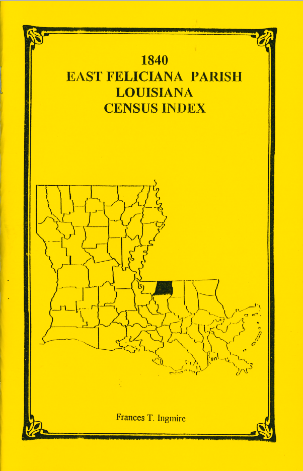 1840 East Feliciana Parish, Louisiana Census Index