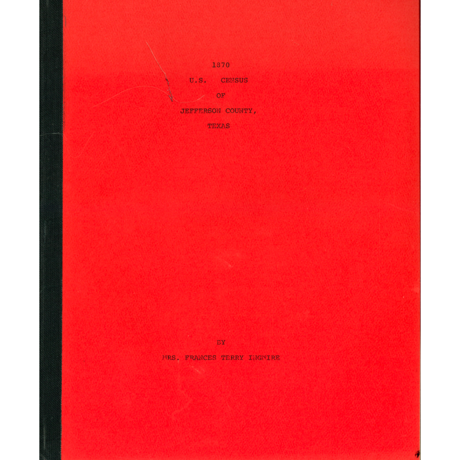 1870 Jefferson County, Texas Census
