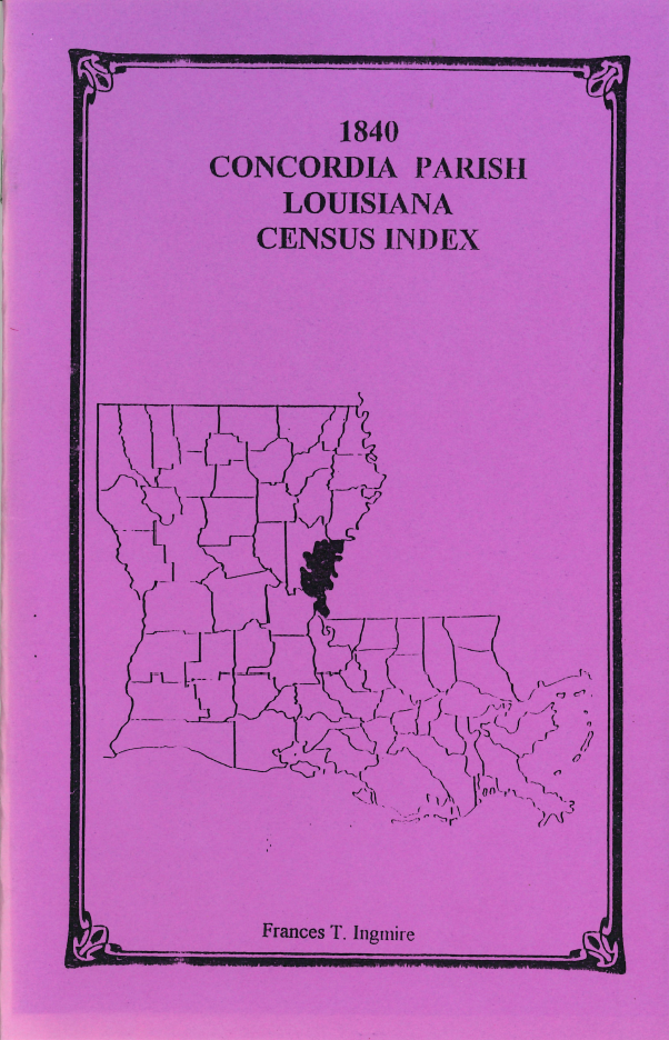 1840 Concordia Parish, Louisiana Census Index