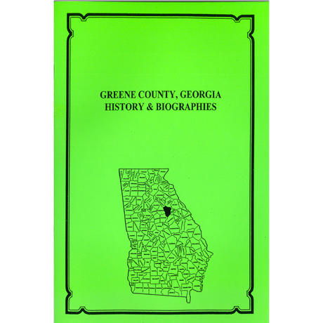 Greene County, Georgia History and Biographies