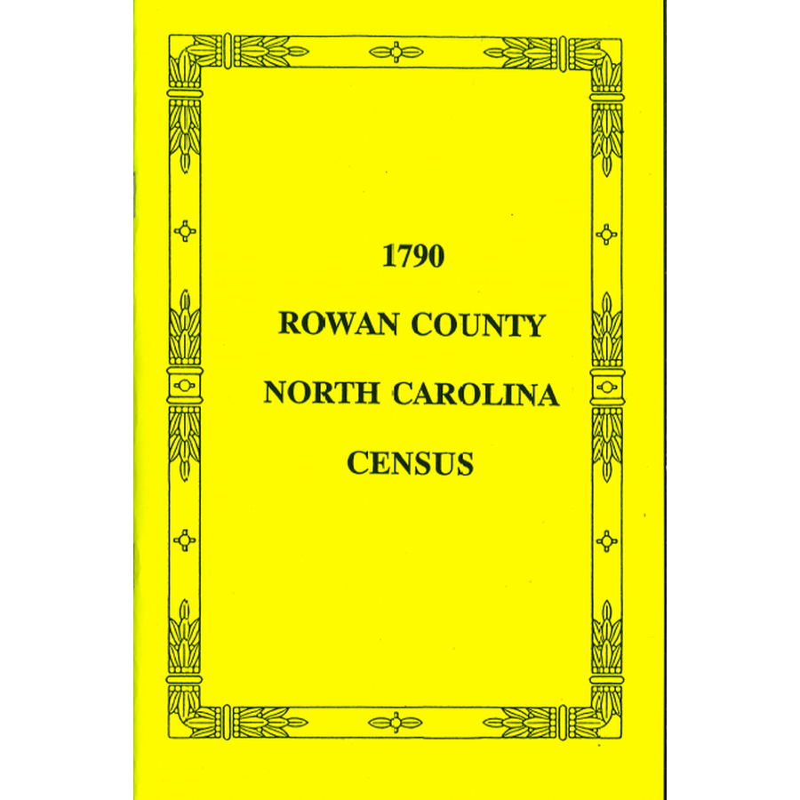 1790 Rowan County, North Carolina Census