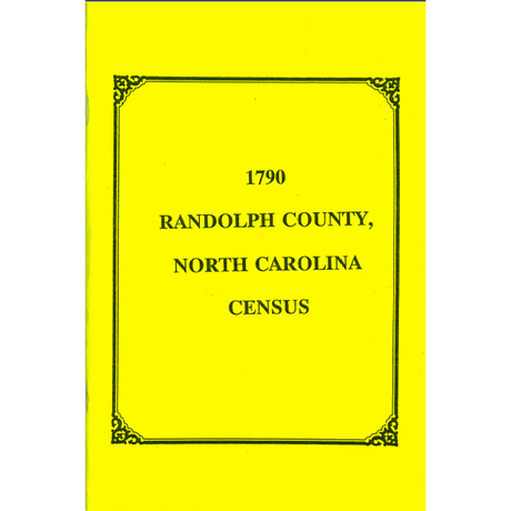 1790 Randolph County, North Carolina Census