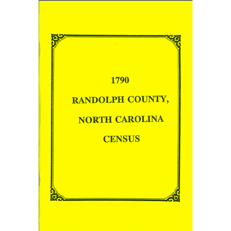 1790 Randolph County, North Carolina Census