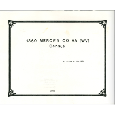1860 Mercer County, [West] Virginia Census