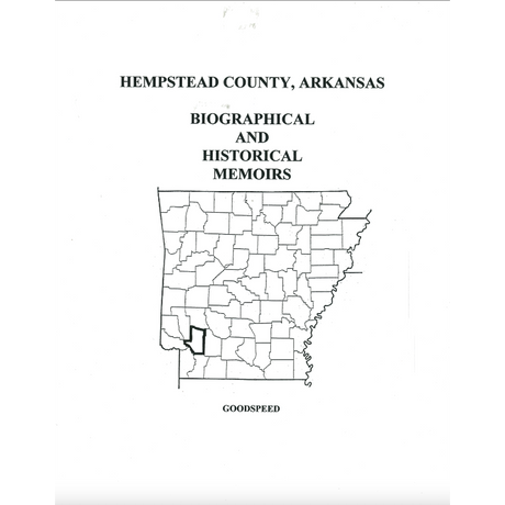 Hempstead County, Arkansas History and Biographical Sketches