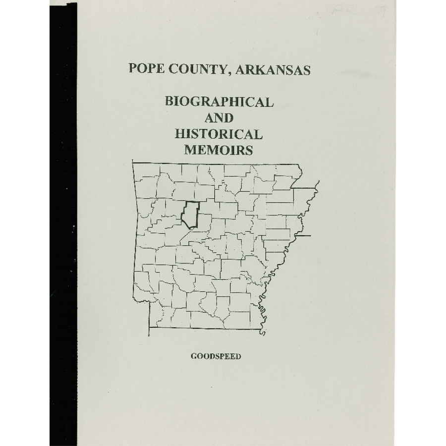 Pope County, Arkansas History and Biographical Sketches