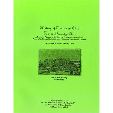 History of Northwest Ohio: Hancock County, Ohio