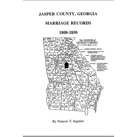 Jasper County, Georgia Marriages, 1806-1850