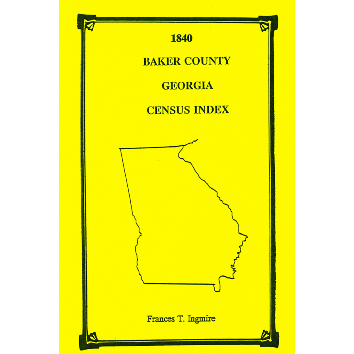 1840 Baker County, Georgia Census Index