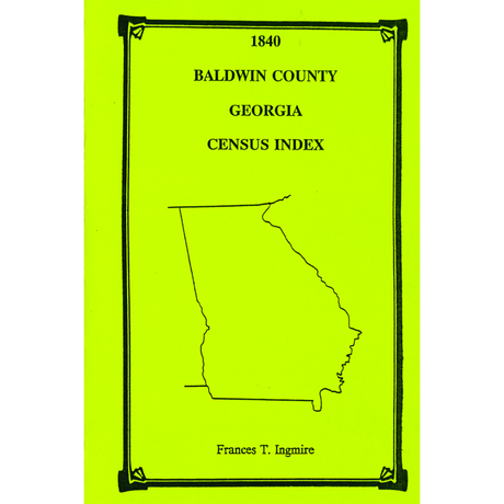 1860 Baldwin County, Georgia Census Index