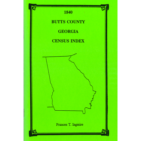 1840 Butts County, Georgia Census Index