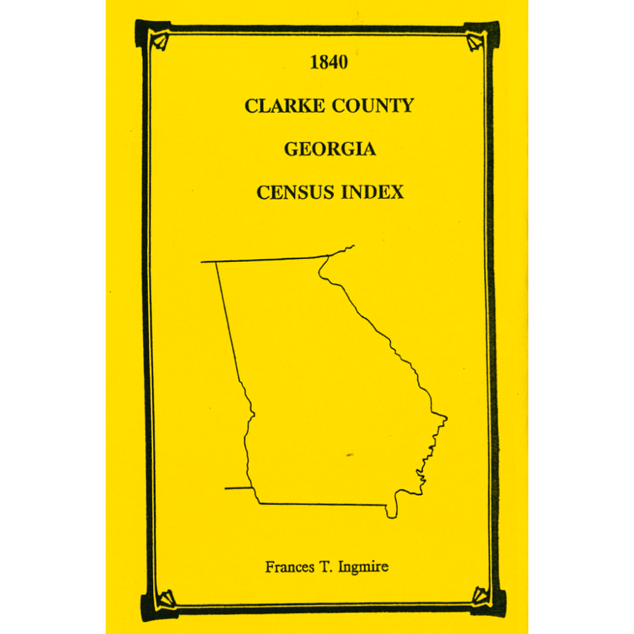 1840 Clarke County, Georgia Census Index