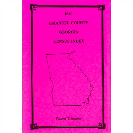 1840 Emanuel County, Georgia Census Index