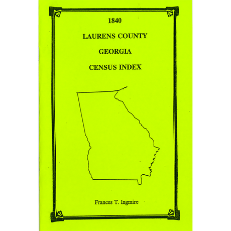 1840 Laurens County, Georgia Census Index