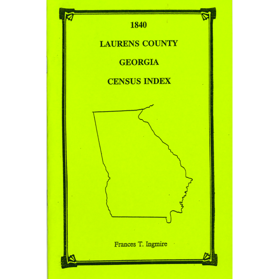 1840 Laurens County, Georgia Census Index