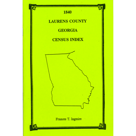 1840 Laurens County, Georgia Census Index