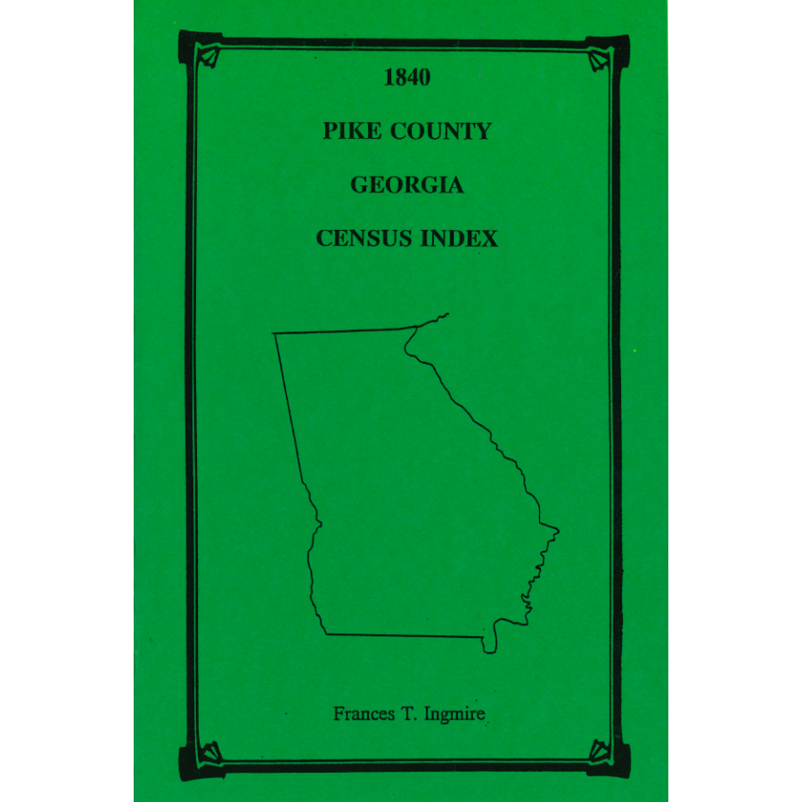 1840 Pike County, Georgia Census Index