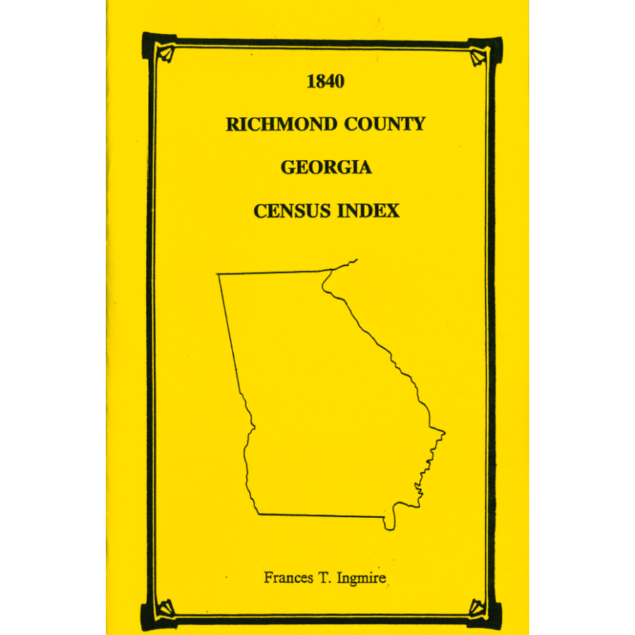 1840 Richmond County, Georgia Census Index