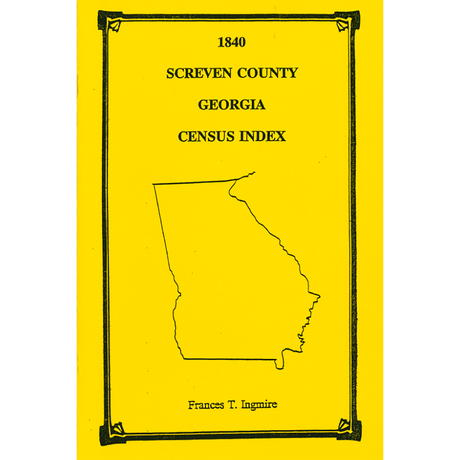 1840 Screven County, Georgia Census Index