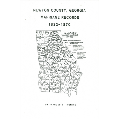 Newton County, Georgia Marriage Records 1822-1870