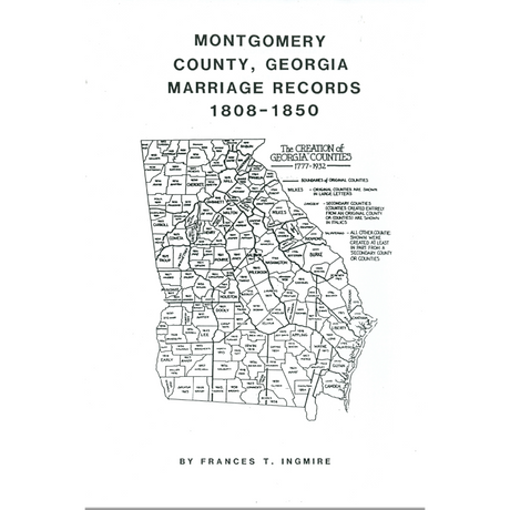 Montgomery County, Georgia Marriages 1808-1850