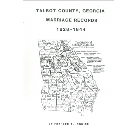 Talbot County, Georgia Marriages 1828-1844