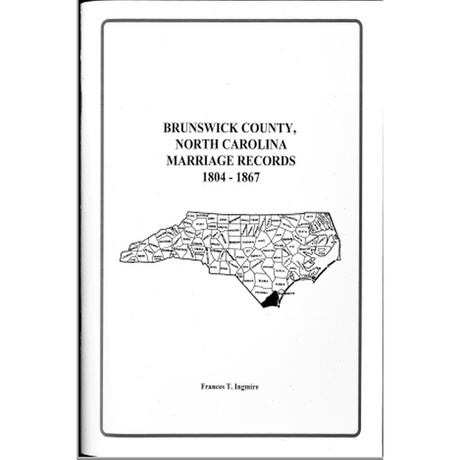 Brunswick County, North Carolina Marriage Records, 1804-1867