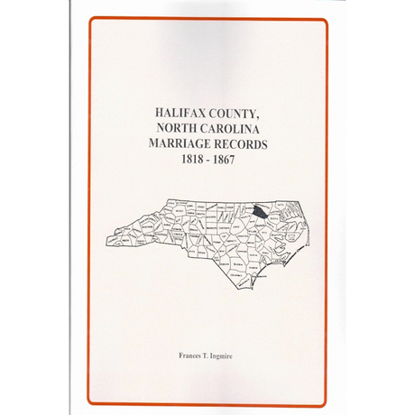 Halifax County, North Carolina Marriage Records, 1818-1867