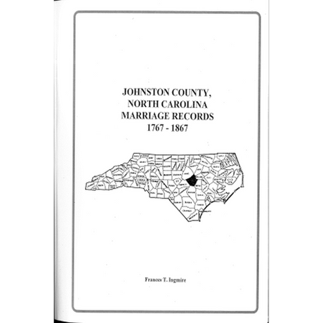Johnston County, North Carolina Marriage Records, 1767-1867
