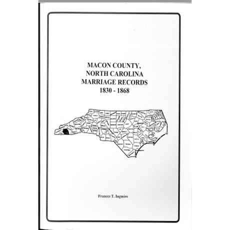 Macon County, North Carolina Marriage Records, 1830-1868