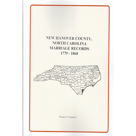New Hanover County, North Carolina Marriage Records, 1779-1868