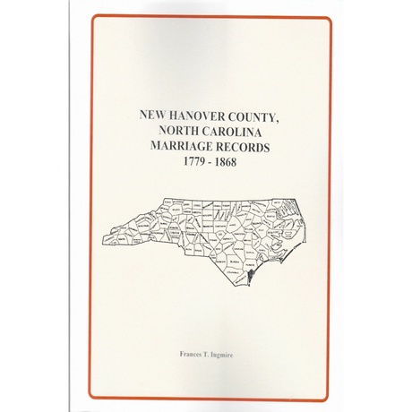 New Hanover County, North Carolina Marriage Records, 1779-1868