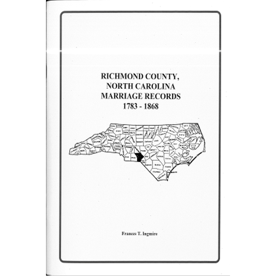 Richmond County, North Carolina Marriage Records, 1785-1868